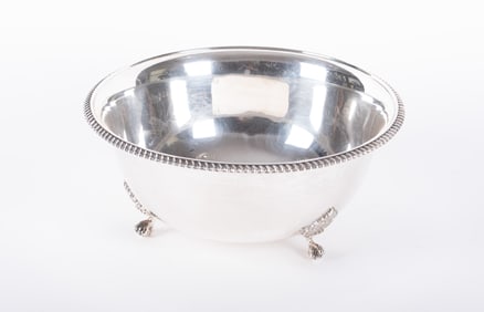 A Large Cartier Sterling Silver Footed Bowl
