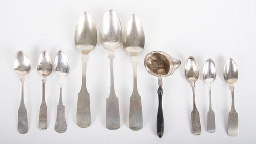 19th Century Coin Silver Flatware