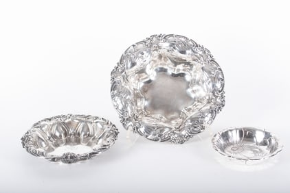 Three Sterling Silver Bowls