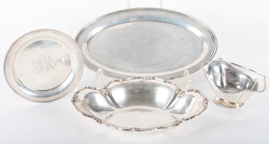 A Collection of Four American Sterling Silver Table Articles