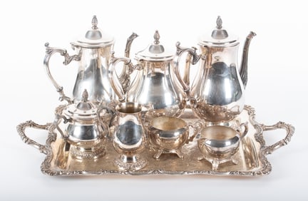 American Wm. Rogers Silverplate Coffee & Tea Service