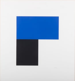 Ellsworth Kelly, New York / France (1923-2015), Blue with Black #1, color lithograph, ed. 31/50