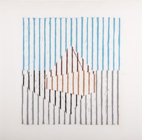 Jennifer Losch Bartlett, American (1941-2022), Untitled (Graceland Woodcut), state II, 1979-80,