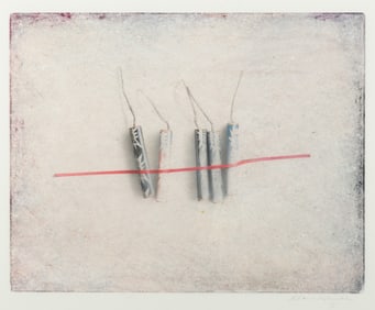 Alan Magee, Maine, Pennsylvania (b. 1947), Firecrackers, 1986, monotype with watercolor