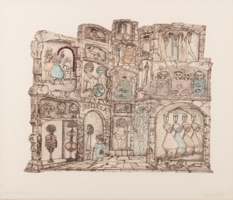 Guillermo Silva Santamaria, Colombian 1921-2007, Vanidad, aquatint etching