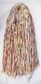 Kim Strommen, American 20th Century, Sioux Falls XIII, 1981, acrylic on canvas (cut strips)