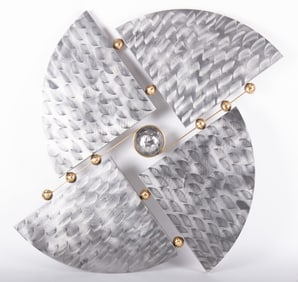 Curtis Jere Abstract Metal Wall Hanging