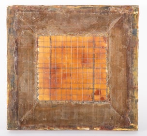 Annette Morriss, New York 20th Century, A Woman, 1988, mixed media on panel