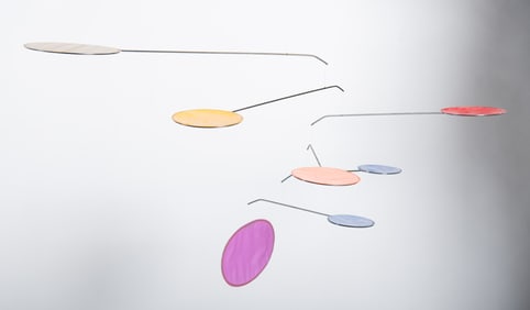 Joel Hotchkiss, American (b. 1949), Lumen Mobile, 2001, fabric and painted metal