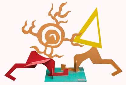 Benbow Bullock, California, Missouri (1929-2010), Eight Treasure Ducks, 1998, IMRON enamel on steel