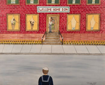 Michael Joseph Falco, Arizona, Florida (1931-2006), Welcome Home, oil on canvas