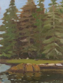 Frederic Kellogg, Maine 20th Century, From McGee Island, 1998, oil on canvas