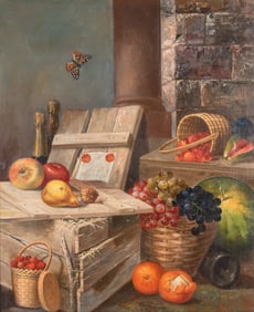 Continental School Still Life Oil Painting