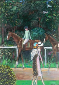 Jean-Pierre Cassigneul, France (b. 1935), Rencontre X, 2006, oil on canvas