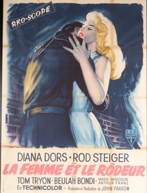 Roger Soubie, France (1898-1984), La Femme et le Rodeur (The Unholy Wife), 1957, color lithographic