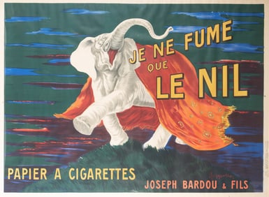 Leonetto Cappiello, France (1875-1942), Je ne fume que Le Nil, 1912, color lithographic poster