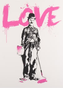 Mr. Brainwash, France (b. 1966), Charlie Chaplin/Love, screenprint, ed. 63/250