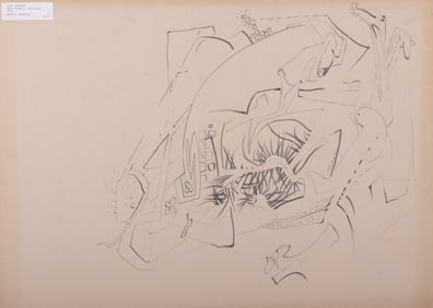 John Wehmer, Missouri (1927-2019), Salt River, Illinois, 1957, pencil on paper