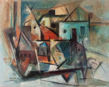 E. Oscar Thalinger, Missouri (1885-1965), The Old Section, oil on masonite