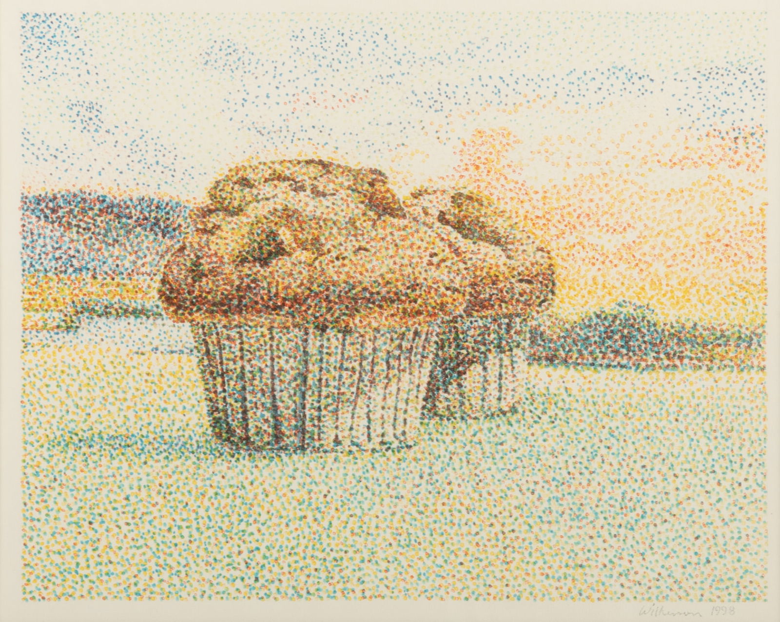 Jerry O. Wilkerson, American (1943-2007), Sunset, 1998, acrylic on board (1 of 5)