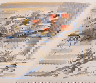 Alfred Birdsey, Bermuda (1912-1996), Three Bermuda Scenes, watercolor on paper