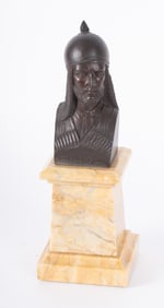 A Grand Tour Sienna Marble and Bronze Bust