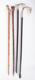 Four Walking Sticks, Two by Alpaca