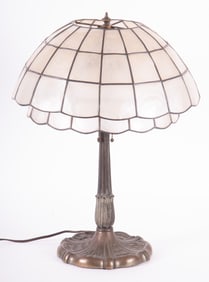 Bronze Miller Table Lamp with Capiz Shell Shade