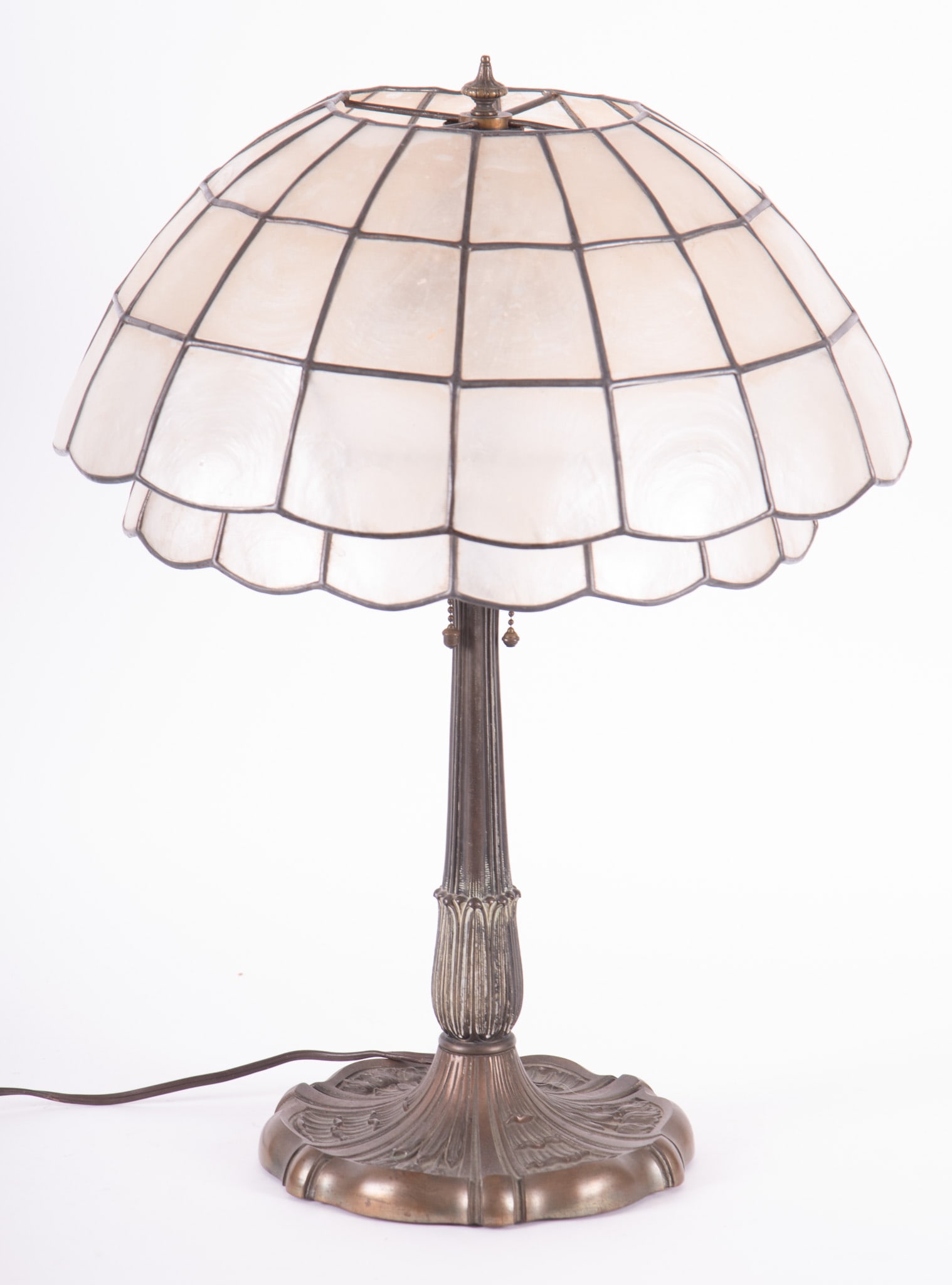 Bronze Miller Table Lamp with Capiz Shell Shade (1 of 4)