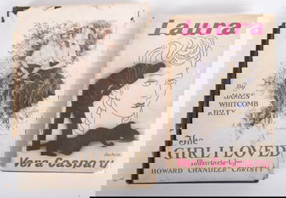 Two First Editions with Dust Jackets: 'Laura' by Vera Caspary and 'The Girl I Loved' by James