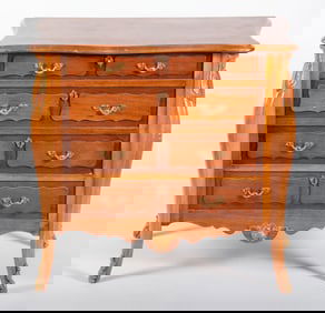 Louis XV Design Serpentine Front Cabinet Bar