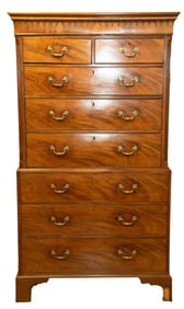 Nineteenth Century Two Member English Chest On Chest