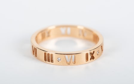 18K Rose Gold Tiffany & Co Diamond ATLAS Ring