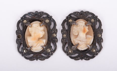 Antique Cameos in Sterling Silver