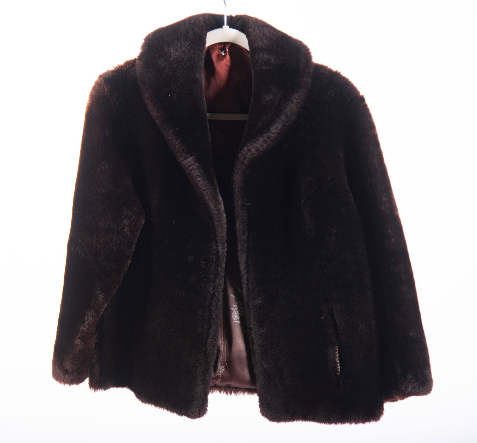 Mouton Brown Fur Jacket (1 of 3)