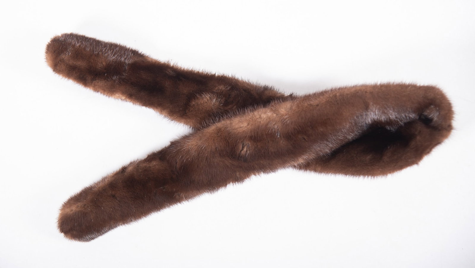 Dark Brown Mink Accessory/Collar: Dark Brown Mink Accessory/Collarlength 36 inches, width 3 inches.