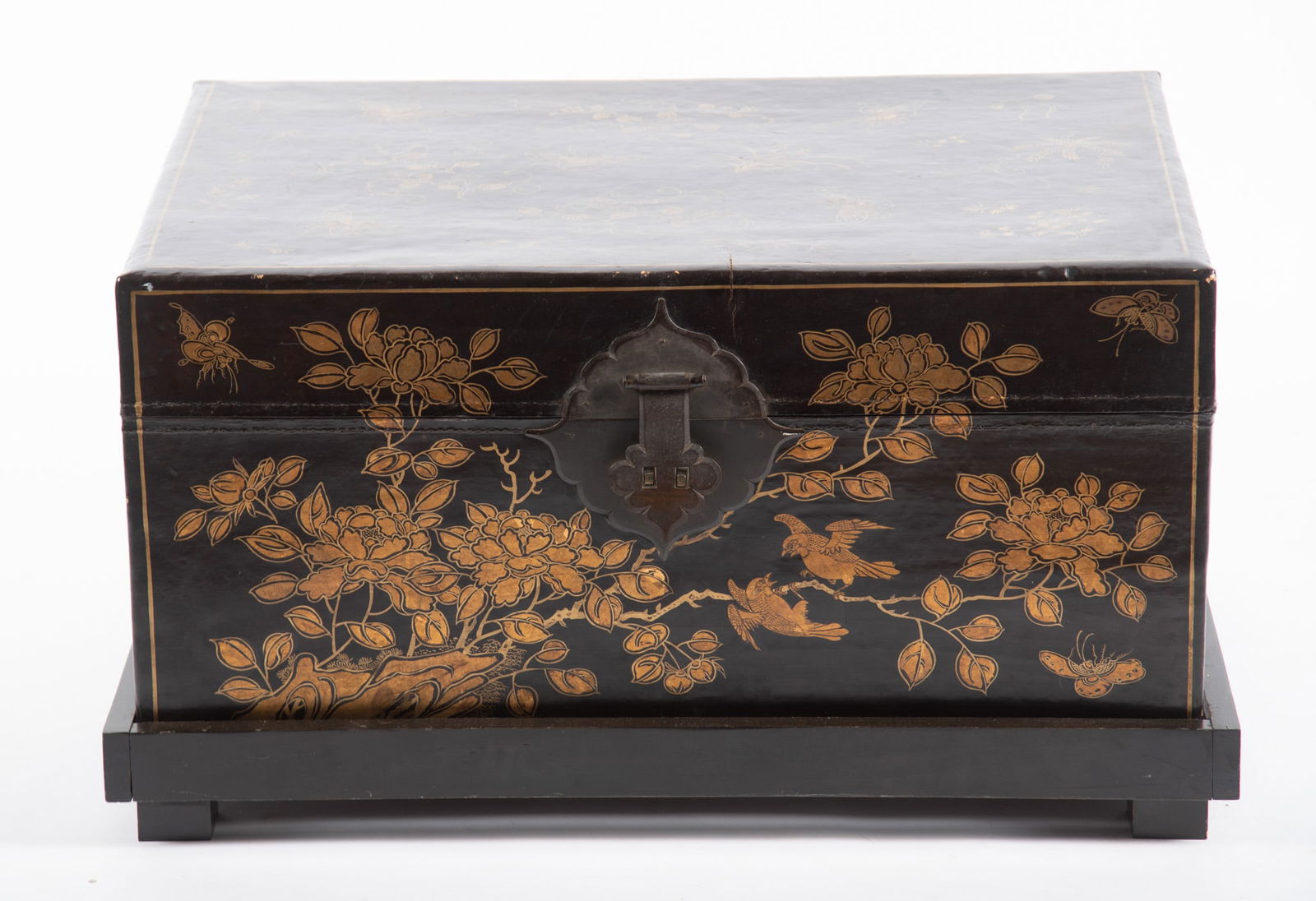 Chinoiserie Painted Trunk on Stand (1 of 3)