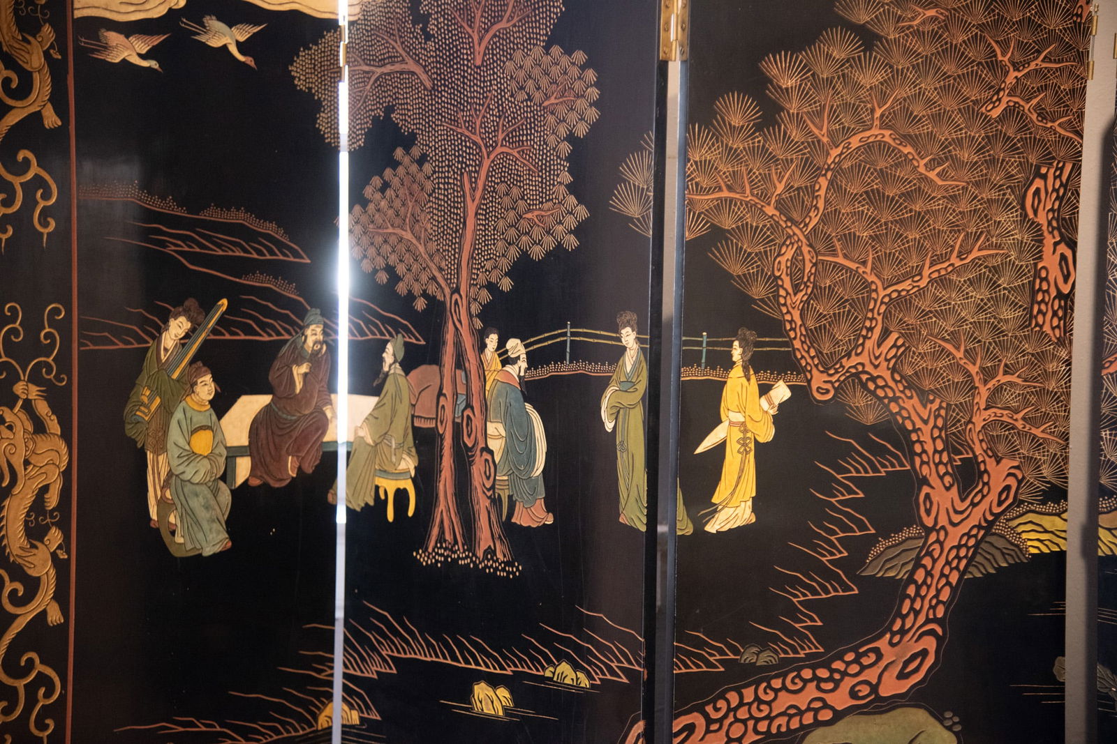 Six Panel Coromandel Room Screen - 5