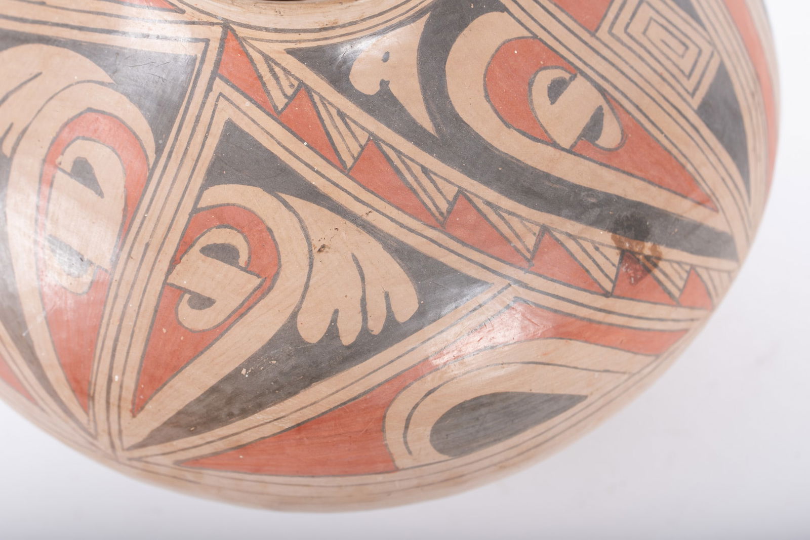 Large Ortiz Pottery Olla Vessel - 7