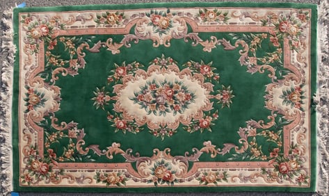 Handwoven Aubusson Design Room Rug