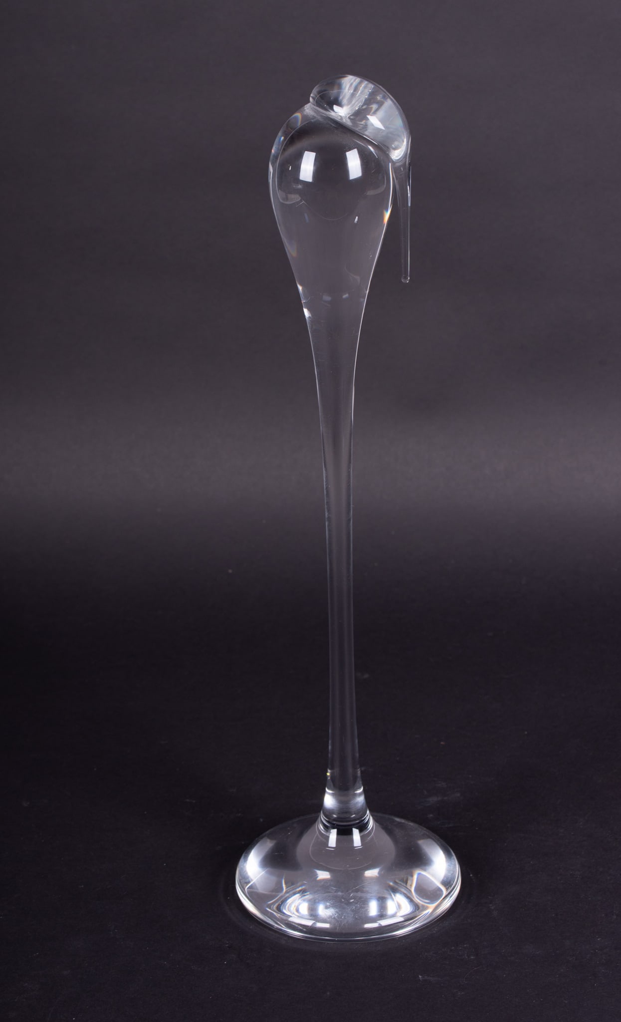 A Blown Crystal Sculpture of a Stork, Paul Schultze for Steuben (1 of 4)