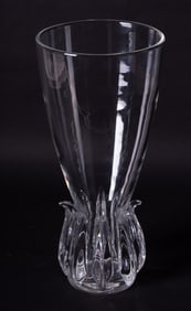 A Large Steuben Mid-Century Style Lotus Vase