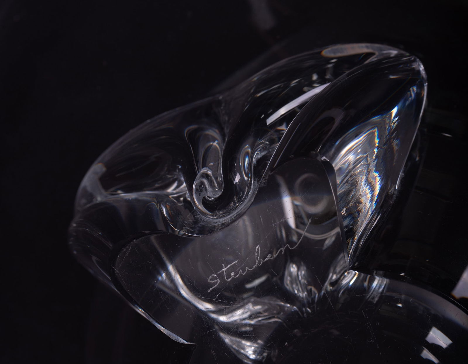 Two Steuben Crystal Table Articles - 4