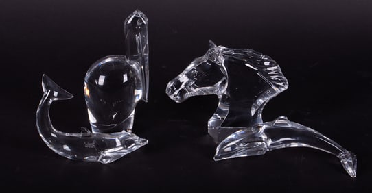 Four Baccarat Crystal Animals