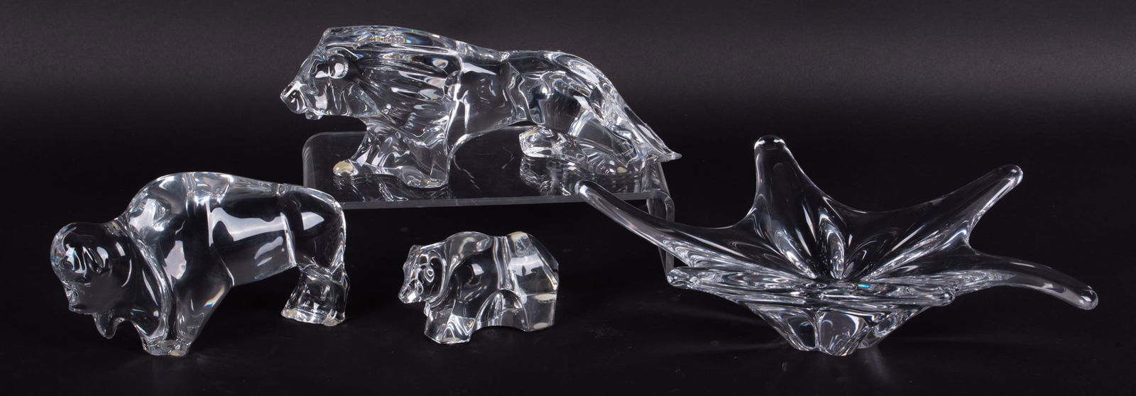 Four Baccarat Crystal Sculptures (1 of 5)