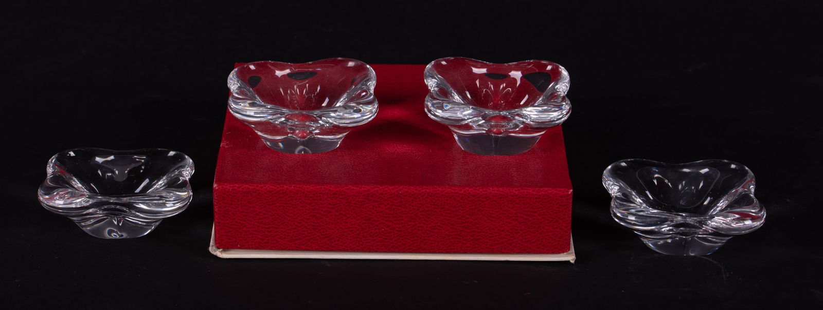 Set of New Baccarat Salt Cellars in Box (1 of 3)