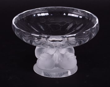 A Lalique Crystal Nogent Sparrow Coupe