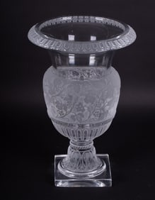 A Large Lalique Versailles Vase