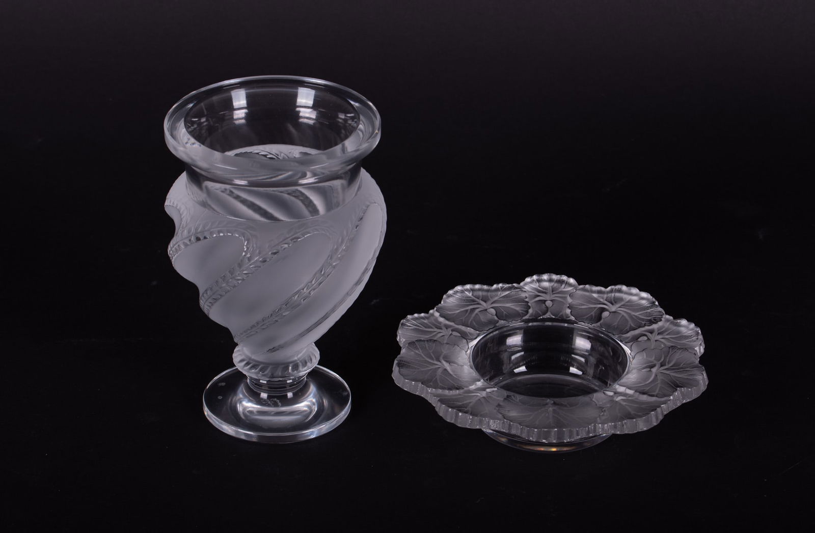 Two Lalique Crystal Table Articles (1 of 4)