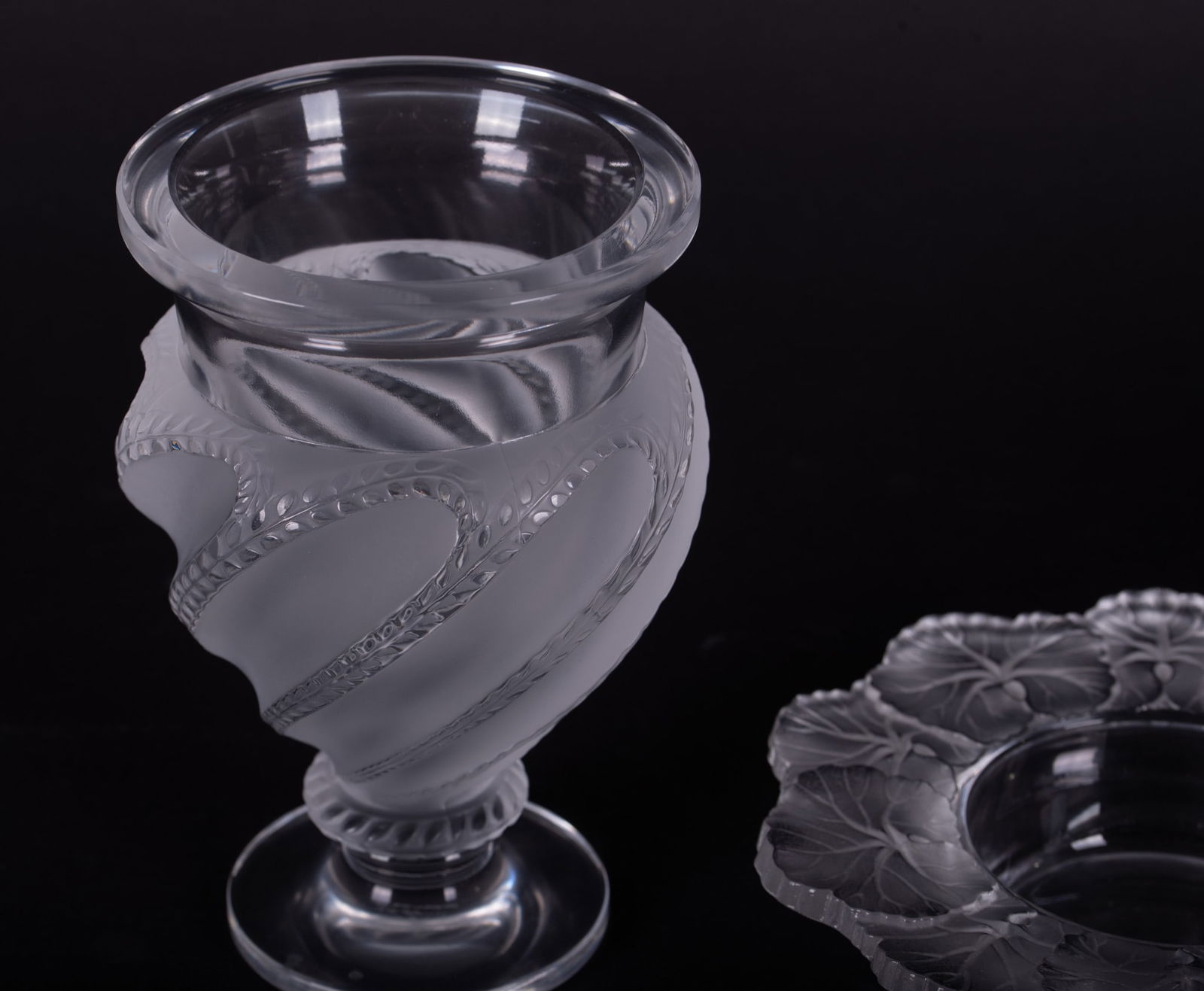 Two Lalique Crystal Table Articles - 3